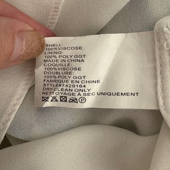 Shoshanna Helena Floral Tie Shoulder A-line Midi Dress size 4 optic white/purple - Picture 7 of 8